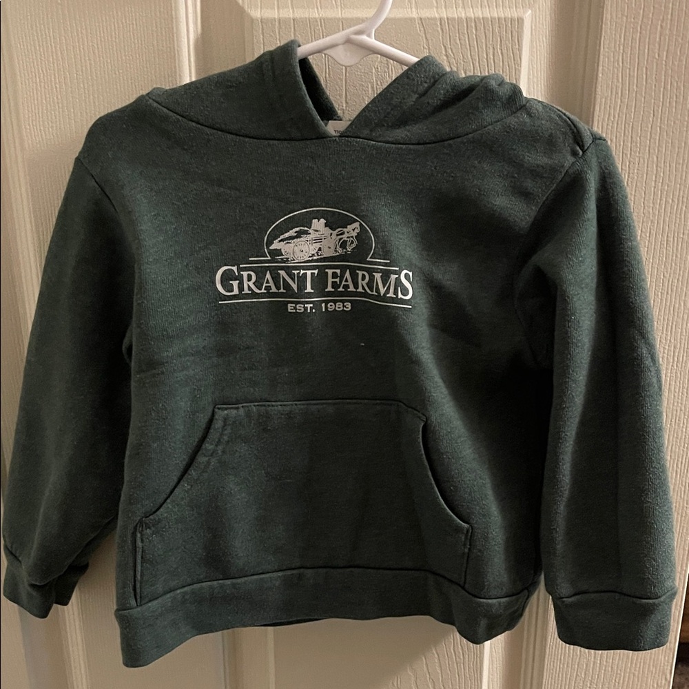 Bella Canvas Kids Dark Green Fleece Hoodie